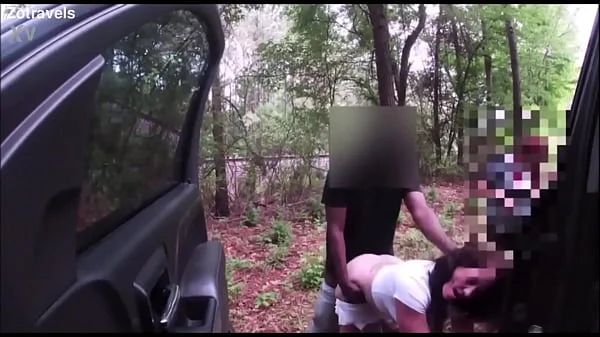 Two Very Horny White Chicks Get Their Asses Clapped By Sexy Black Guy In The Woods