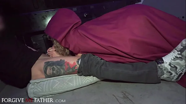 Geishakyd goes out at night to find a random guy to eat her pussy and get fucked in reality show