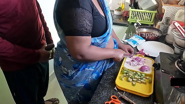 flashing and jerking infront of maid swathi in kitchen