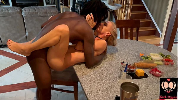 Petiteprofessor gets fucked on her dining room table by Derk Diggler