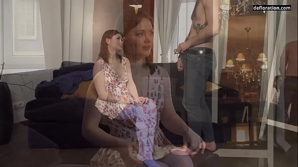 Very cute virgin teen Rita Tulipan loses her virginity