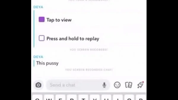 Teen Latina slut snapchats a video of her pussy for me