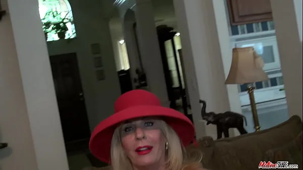 Granny in red lingerie, full fantasy casting couch scenes