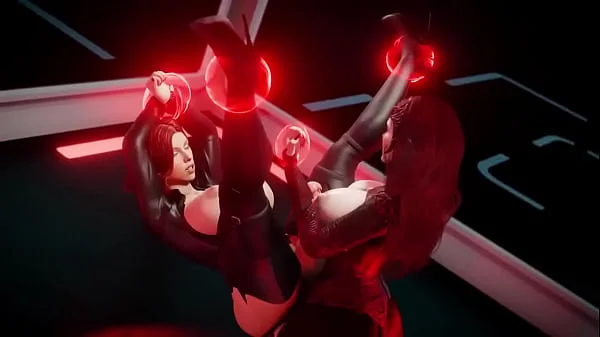 Futa Scarlet Witch fucks Futa Black Widow 3d hentai