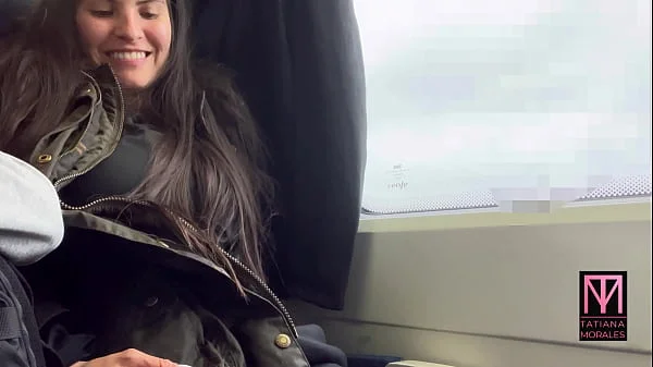 fun on the train with a stranger