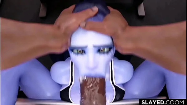 Widowmaker and heavy loads in the gym with BBC (Compilation) non-human & alien girl