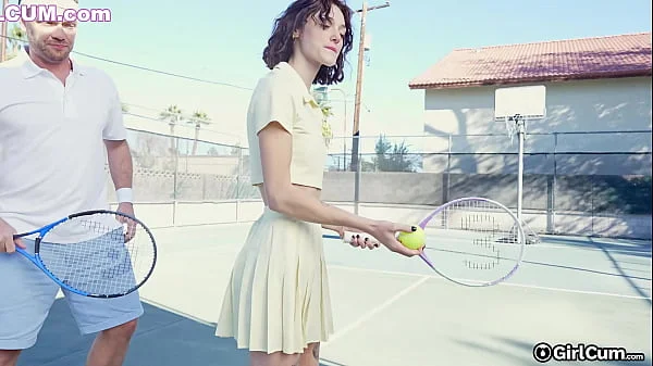 Tennis Babe Takes Break From Tennis Lessons To Ride A Big Cock