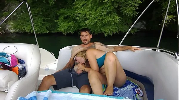 Hot sex on our boat. Almost caught