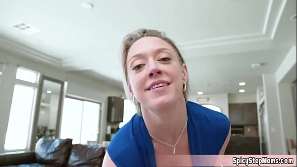 Busty stepmom just shaved her perfect pussy Its smooth and looks juicy