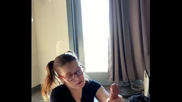 Hottie with Glasses gets blasted in the face